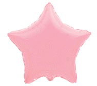 32" звезда б/р пастель розовая 306500 RS фольга