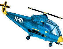 Вертолет 901667 синий Фольга
