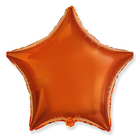 18" звезда б/р оранжевая 301500 NA фольга