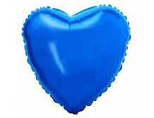 32" сердце б/р синее 206500 А фольга 