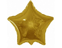 9" зірка-міні б/м золота 302500 O фольга