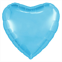 755815 30* сердце холодно-голубой Agura 