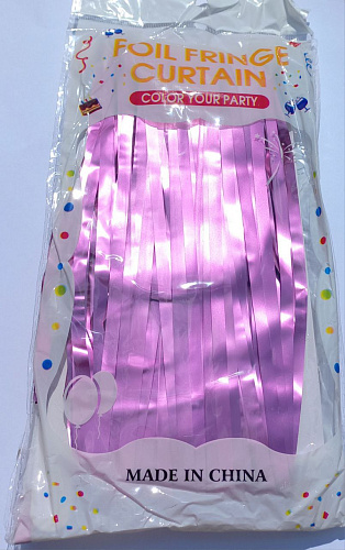 Декоративна шторка для фотозони - рожева (сатин) 1*2 м