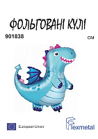 Дракон голубой В901838 А Фольга (в упаковке)
