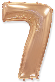 Цифра 7 Flexmetal 32" РОЗОВОЕ-ЗОЛОТО (901817 RG)