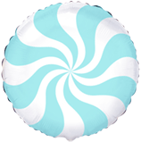 401576 круг 18* з малюнком Цукерка Пастель блакитний