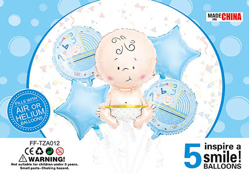Набір кульок FF-TAZ012 "Немовля Хлопчик" 5шт.