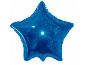 18" зірка б/м синя 301500 A фольга 