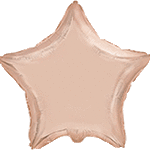 18" звезда б/р розовое-золото 301500 RG Фольга