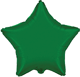 18" звезда б/р зеленая 301500 VE фольга