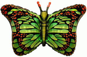 Метелик-Махаон 901778VE Фольга зелений