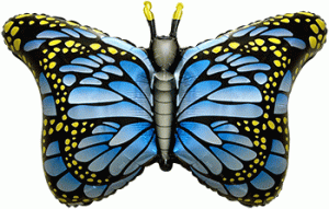 Бабочка-Махаон 901778 голубой