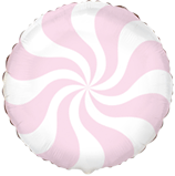 401576 круг 18* з малюнком Цукерка Пастель рожева
