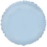 18" круг б/м пастель блакитний 401500 AB  фольга