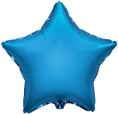 9" зірка-міні б/м синя 302500 A фольга
