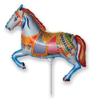 Кінь міні *14 902625 D Фольга цирковий