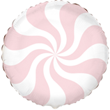 401576 круг 18* з малюнком Цукерка персик рожевий