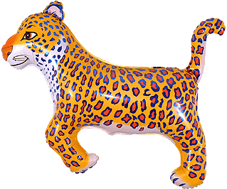 Леопард 30/36* 901635 Фольга блакитний