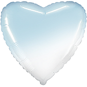 32" серце б/м пастель блакитне градієнт 206500 BGA фольга