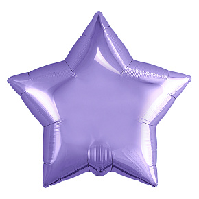 Шар звезда 30" пастель-фиолетовый