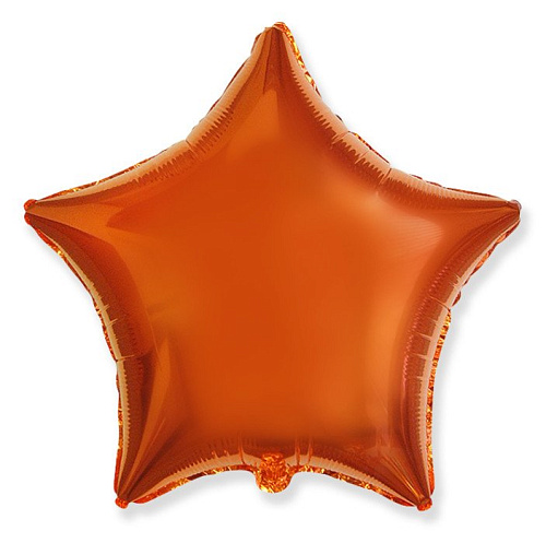 18" звезда б/р оранжевая 301500 NA фольга