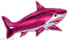 Акула 30/42*901643 розовая фольга Фольга