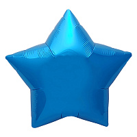 Фольгований зірка 21"/53 см звезда синий