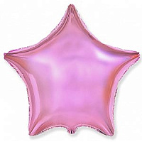 18" звезда б/р розовая Металлик 301500 RSL фольга
