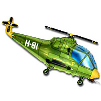 Вертолет 901667 зеленый Фольга