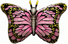 Метелик-Махаон 901778F Фольга рожевий
