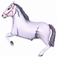 Лошадь 901625 Фольга белый