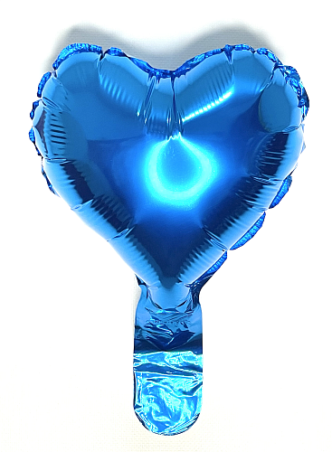 5" сердце синее фольгированное