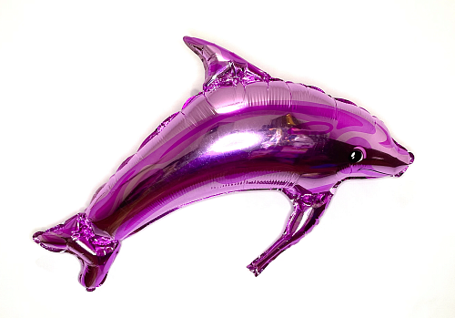Китай Дельфін кулька фольгована 41"(105см)х16"(42см) рожевий