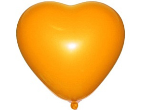 Сердце 6" пастель 04 оранжевое