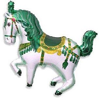 Кінь Цирковий міні *14 902693 Фольга зелений