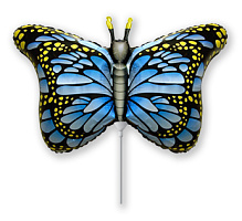 Метелик королевский міні блакитний *14 902778 Фольга