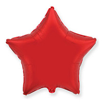 18" зірка б/м червона 301500 R фольга