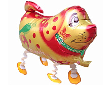 Китай еластопластик Собака кулька Ходяча фігура 23"(60см)х14"(35 см) без клапана