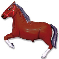 Лошадь 901625 Фольга темно-коричневая