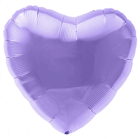 753255 19* серце пастель- фіолетовий ̆ Agura 