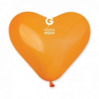 Сердце 10" пастель 04 оранжевый