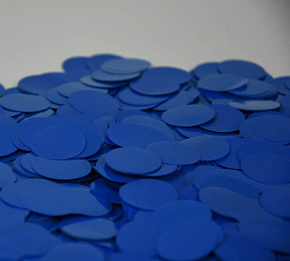 Конфетті КОЛО синій (2,3 см.) (1уп.=100 гр.)