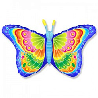 Бабочка кокетка 901721 Фольга голубая