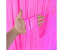 Декоративна шторка для фотозони - яскраво рожева 1*2 м