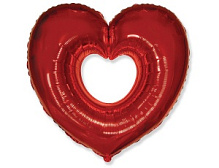 Серце в серці 901500 Фольга червоне