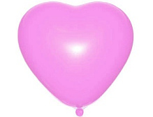 Серце 6" пастель 06 рожевий (CR6)