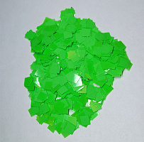 Конфетті КВАДРАТНІ зелений (1уп.=100 гр.)