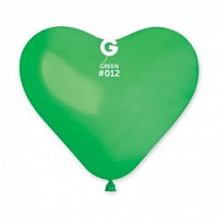 Сердце 10" пастель 12 зелёный