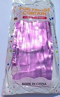 Декоративна шторка для фотозони - рожева (сатин) 1*2 м