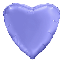19" сердце пастель-фиолетовый 758144